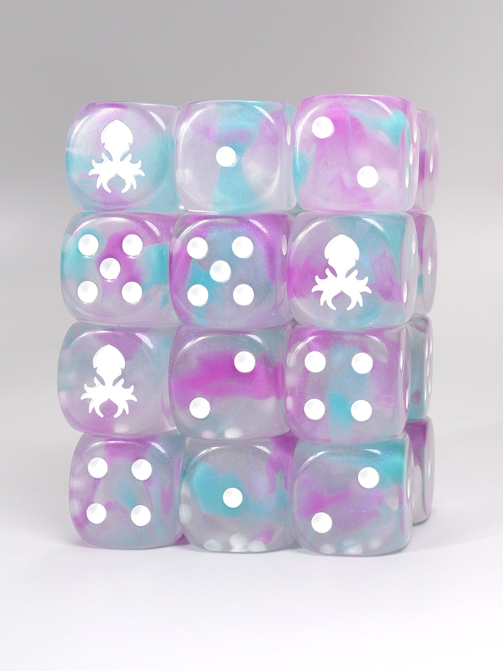 Kraken 2025 D6 Pips 12pc Dice Set - 16mm